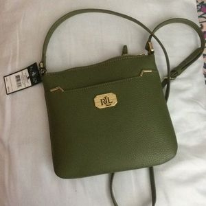 Lauren Ralph Lauren crossbody purse in Cargo Olive